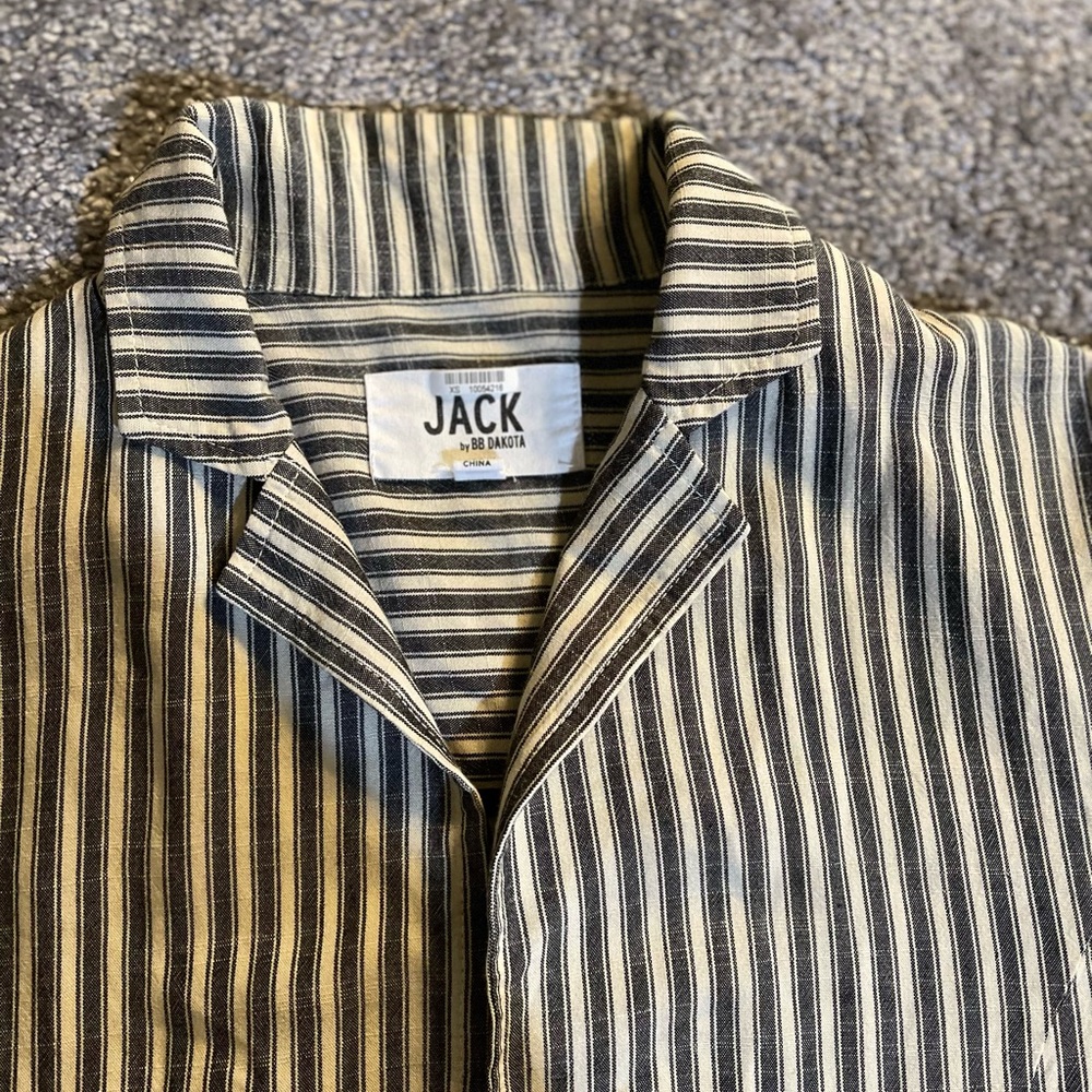 Jack by BB Dakota Striped Jacket Shacket Blazer‎ Lightweight Women’s Medium
